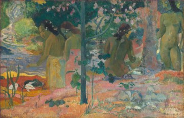 Paul Gauguin Painting - Las bañistas Paul Gauguin desnudo